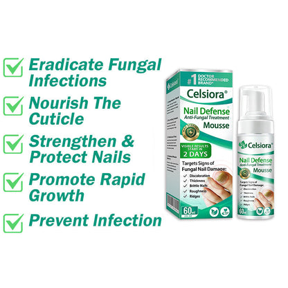 Celsiora® Max Strength Nail Defense Anti-Fungal Treatment Mousse