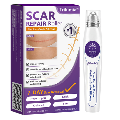 🇺🇸👨‍⚕️Trilumia® Medical-Grade Silicone Scar Repair Roller (For Raised, Red, Firm, Tight & Discolored Post-Surgical Scars)