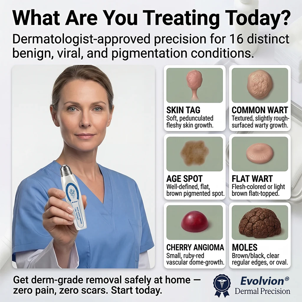 ✨🌿Evolvion® 𝟕-𝐃𝒂𝘆 𝐒𝗸𝐢𝐧 𝐓𝒂𝗴 & 𝐒𝐩𝙤𝐭 𝐄𝐫𝒂𝐬𝙚𝐫 Painless & Scar-Free Advanced Imperfection Remova𝗜 Ro𝗜𝗜erba𝗜𝗜 Pen
