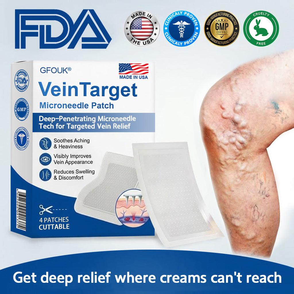 🇺🇸✅👨‍⚕️GFOUK® VeinTarget Microneedle Patch⚡Instant Relief, Long-Term Results