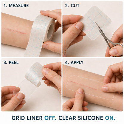 🇺🇸🎁🧚TRILUMIA® SILICONE SCAR THERAPY ROLL Help Soften, Flatten & Improve the Appearance of Raised Scars