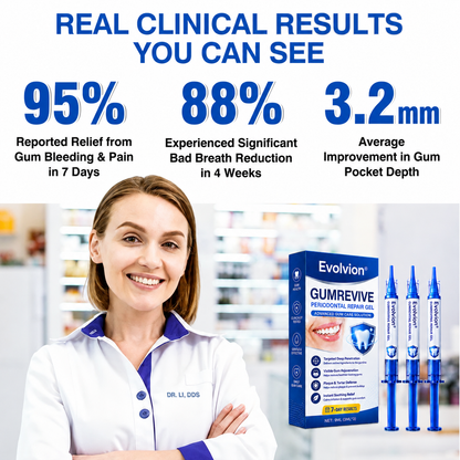 🇺🇸🦷Evolvion® GumRevive Periodontal Repair Gel (For Bleeding Gums, Gum Recession & Loose Teeth)