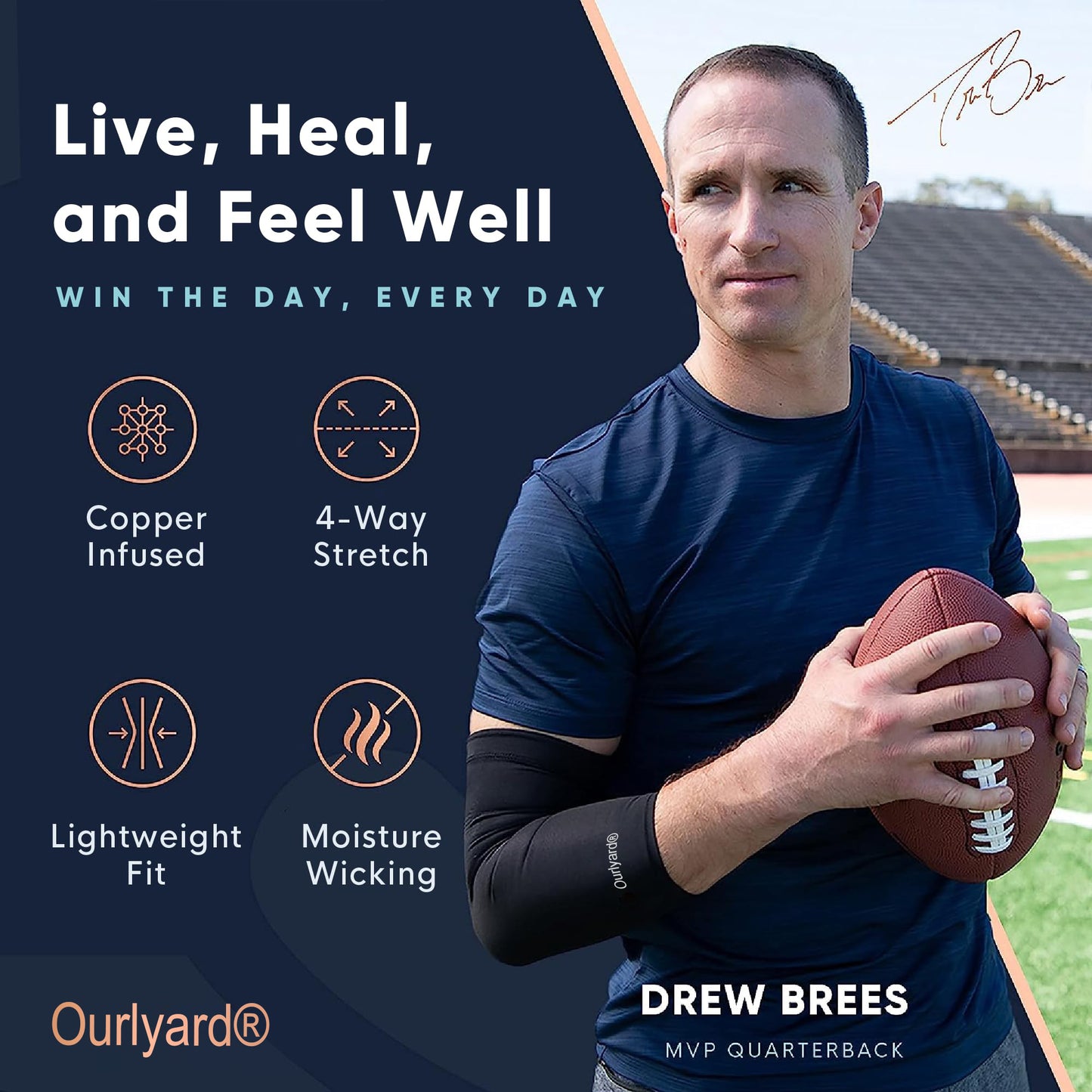 Ourlyard® Compression Arthritis Gloves | Fingerless Arthritis Carpal Tunnel Pain Relief for Men & Women | Hand Support Wrist Brace for Neuropathy, Rheumatoid, Tendonitis, Swelling, Crocheting