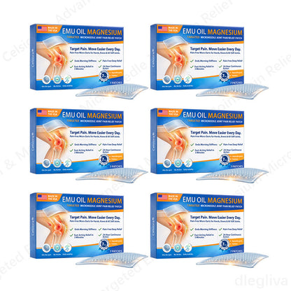 👨‍⚕️Celsiora® Advanced Targeted Emu Oil & Magnesium Microneedle Joint Pain Relief Patch (Starts Working in Minutes on Joints, Soothes Nerves, and Kills Nerve & Muscle Pain)