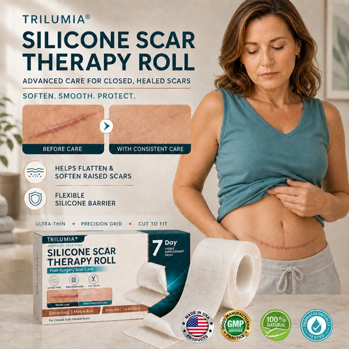 🇺🇸👩‍⚕️✨Trilumia® Silicone Scar Therapy Roll — Custom-Fit Care for Long, Raised Surgical Scars