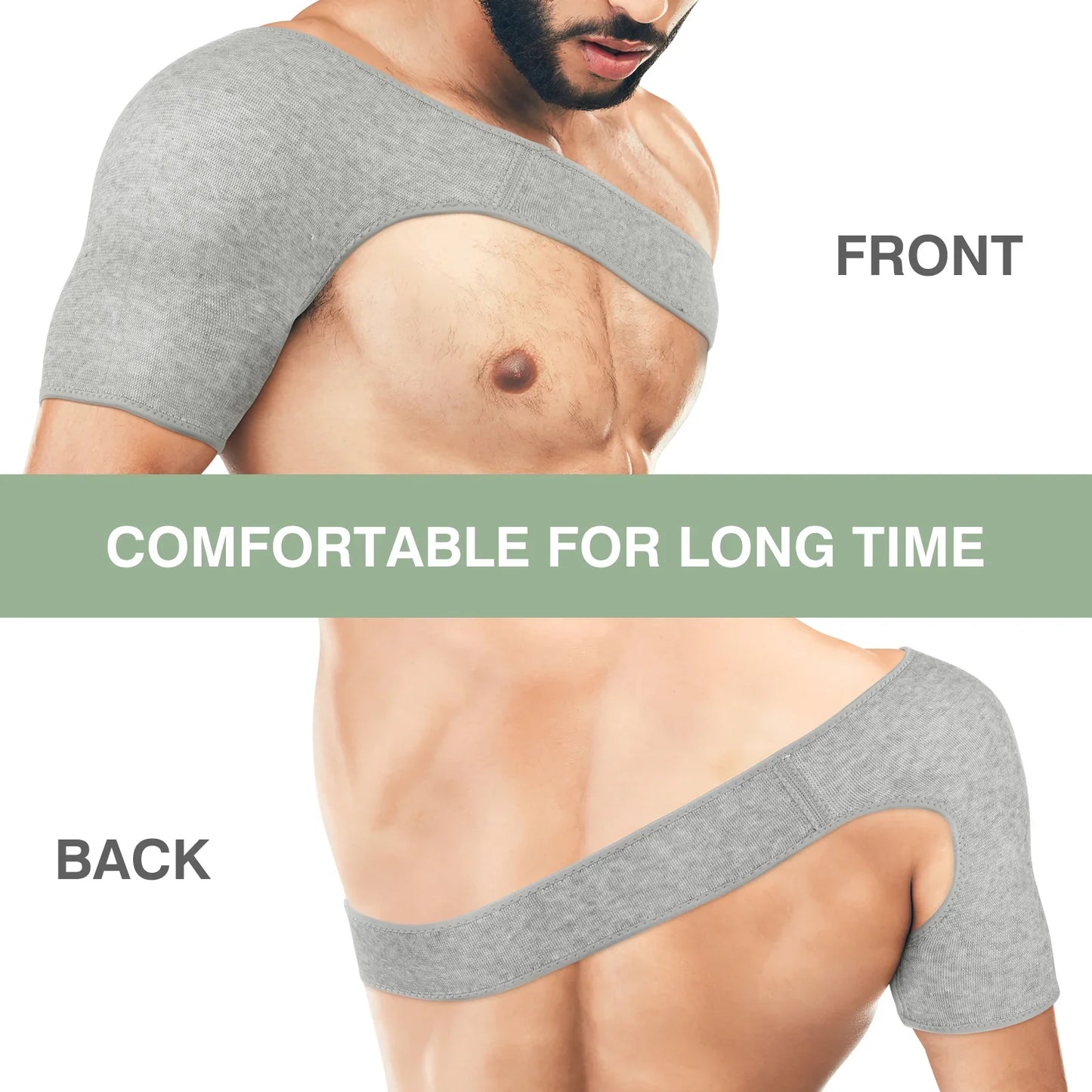 Adjustable Double Shoulder Protection Sports Pads Fitness Protective Brace For Health Care Braces Supports Adjustable Straps