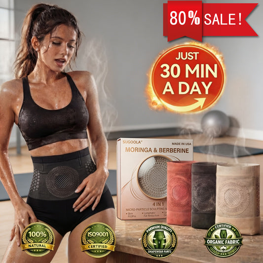 ✅💯Official US Store 🇺🇸 | Sugoola® 𝐌𝐨𝐫𝐢𝐧𝐠𝐚 & 𝐁𝐞𝐫𝐛𝐞𝐫𝐢𝐧𝐞 4‑In‑1 Micro‑Particle Sculpting & Fat‑Burn Shorts