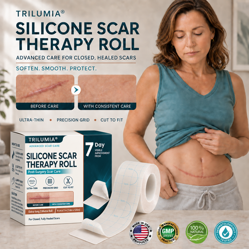 🇺🇸🎁🧚TRILUMIA® SILICONE SCAR THERAPY ROLL Help Soften, Flatten & Improve the Appearance of Raised Scars